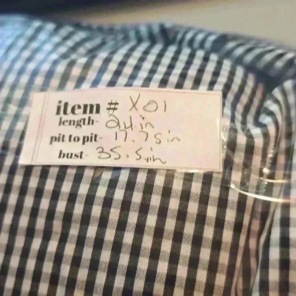 x01 chirwish gingham black and white CHARISMA TOP WITH BELL SLEEVE size xs/s top - Picture 5 of 5